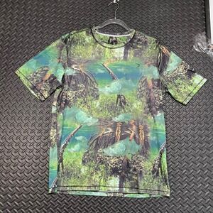 Reel Legends Free Line Largemouth Bass All Over Print Shirt Men's Size‎ Medium